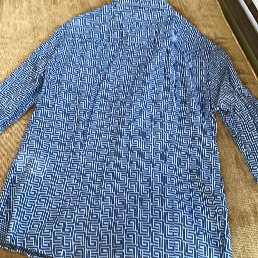 Bianca Patterned Blouse Blue - image 8